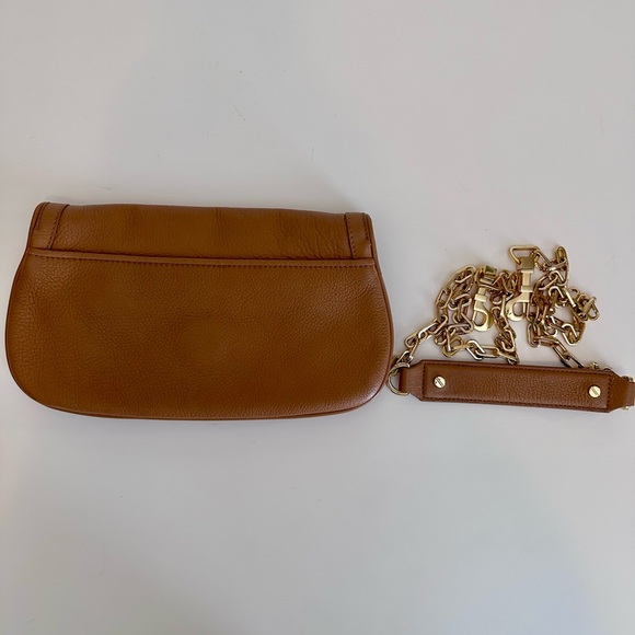 Brown Leather Chain 3-Way Bag By Tory Burch Excellent Condition - Picture 2 of 8